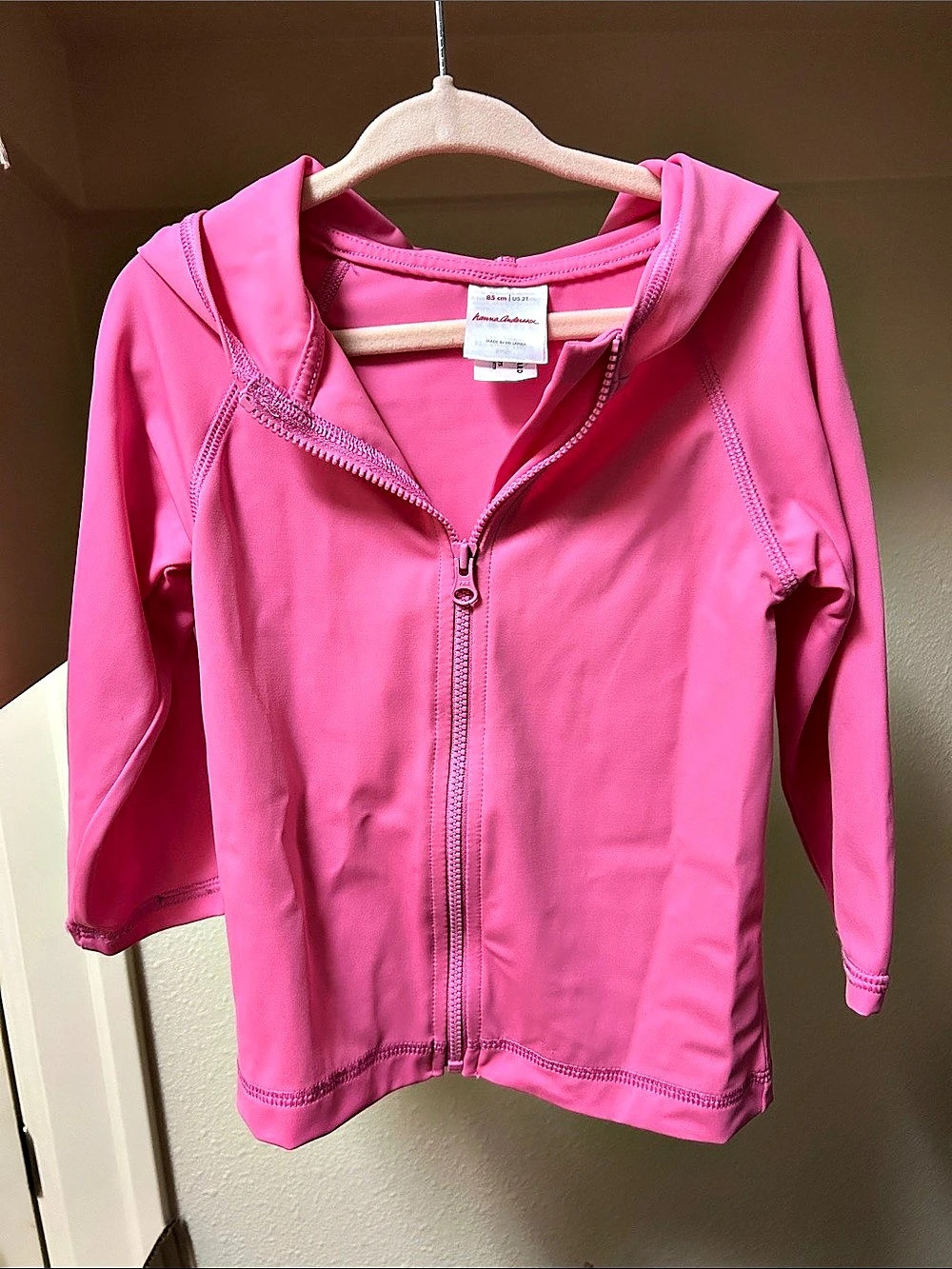 Hanna Andersson Girls Pink Hooded Jacket Size 2T